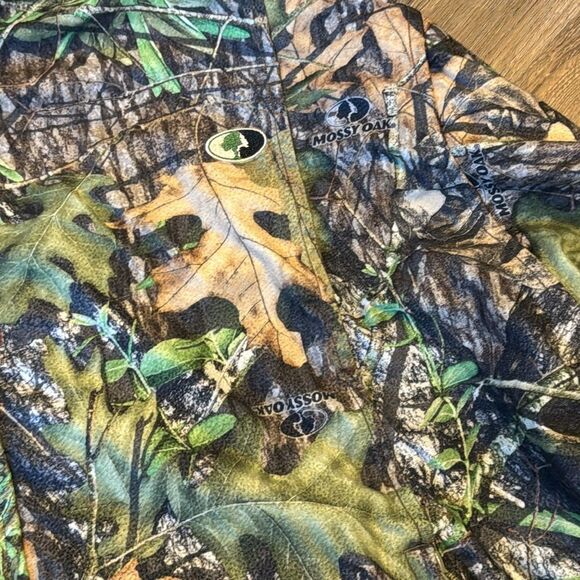 Vtg mossy oak raintaimer II jacket in camo size XL in forest floor hooded - Picture 4 of 11